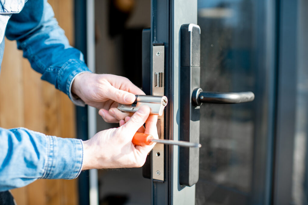 Installation porte blindée